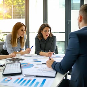 cost savings planning session with accounting team in an office-1